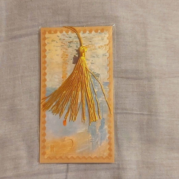 MONET Metal Bookmark with Tassel - Picture 4 of 4